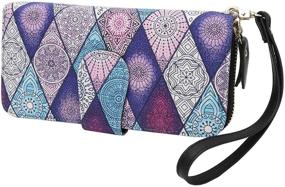 img 1 attached to 👛 Stylish Zipper Wallet Canvas Holder: Women's Must-Have Handbags & Wallets