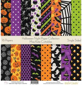 img 1 attached to 🎃 Miss Kate Cuttables' Halloween Night Pattern Paper Pack - Premium Specialty Scrapbook Paper Collection