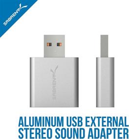img 4 attached to 🔊 Sabrent AU-EMAC: Hassle-free Plug and Play USB External Stereo Sound Adapter for Windows and Mac [Silver] - No Drivers Required