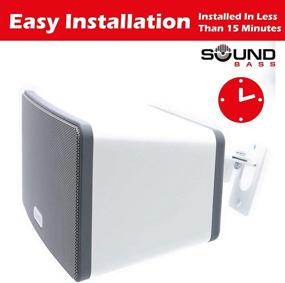 img 2 attached to 🔊 Enhance Your Sound Experience: SONOS Play 3 Wall Mount - Adjustable Swivel & Tilt, Single Bracket for Play:3 Speaker - White, by Soundbass