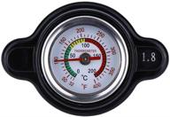 🌡️ accurate real-time temperature monitoring: high pressure radiator cap with gauge for honda, kawasaki, suzuki, yamaha motorcycle atv models logo