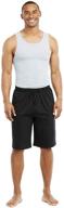 👖 premium black knitted cotton pajama shorts for men – comfortable and stylish sleepwear logo