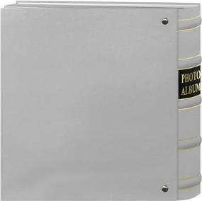 img 1 attached to 📸 Pioneer 4x6-Inch 200-Pocket Ring Bound White Bonded Leather Photo Album with Gold Accents - Enhanced SEO