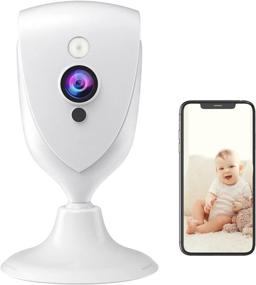 img 4 attached to 📷 1080P Мини камера для домашних животных и мониторинга малыша с двусторонним аудио, ночным видением, сигналом движения - камера для домашней безопасности для прямой трансляции видео в любом месте, облачным хранилищем, совместима с WiFi 2.4ГГц.