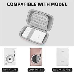 img 3 attached to 📷 Gradient Travel Hard Carry Case Protective Cover for Canon Ivy Mobile Mini Photo Printer/ Canon Ivy CLIQ 2/+2 Instant Camera Printer