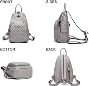 img 2 attached to 👜 Stylish Leather Convertible Handbags & Wallets for Women - Lightweight Shoulder Backpacks