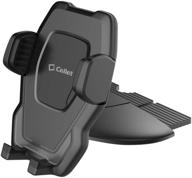 📱 cellet cd slot phone holder mount: one-touch design for samsung note 20, 10, 9, 8, galaxy s21, s20, s10, s9, s8, j7, j3, a71, a52, a51, a50, a42, a32, a21, a20, a12, a11, a10e, a02s, a01, j2 dash logo