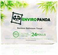 🐼 бумажные полотенца enviropanda из небеленого бамбука: мягкие, экологичные и 100% натуральные, гипоаллергенные - 24 рулона логотип