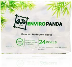 img 4 attached to 🐼 Бумажные полотенца EnviroPanda из небеленого бамбука: мягкие, экологичные и 100% натуральные, гипоаллергенные - 24 рулона