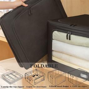 img 1 attached to Foldable Stackable Container Organizer Carrying Storage & Organization