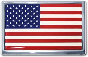 img 2 attached to Elektroplate Flag Chrome Emblem Small