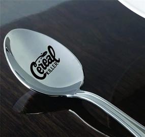 img 1 attached to 🥣 Cereal Killer Spoons - Hilarious Christmas Gift for Husband, Boyfriend, or Best Friend - Personalized Spoon for Teenage Cereal Lovers - Engraved Gifts for Men and Women - Perfect Stocking Stuffers for Teen Boys and Girls