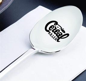 img 2 attached to 🥣 Cereal Killer Spoons - Hilarious Christmas Gift for Husband, Boyfriend, or Best Friend - Personalized Spoon for Teenage Cereal Lovers - Engraved Gifts for Men and Women - Perfect Stocking Stuffers for Teen Boys and Girls