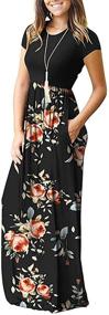 img 2 attached to 👗 Stylish and Versatile: MISFAY Women's Short Sleeve Maxi Dress with Pockets