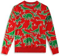 🎅 funnycokid ugly christmas sweater: perfect xmas party pullover sweatshirt for boys and girls, ages 3-10 years logo