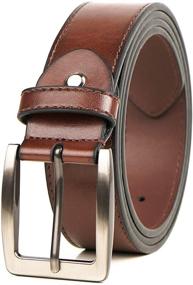 img 4 attached to Genuine Leather Classic Fashion Design Men's Accessories for Belts