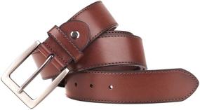 img 1 attached to Genuine Leather Classic Fashion Design Men's Accessories for Belts