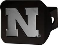 fanmats 21041 nebraska black hitch logo