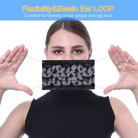 img 1 attached to 🖤 50Pcs Black Safety Breathable Elastic: Stay Protected and Comfortable!