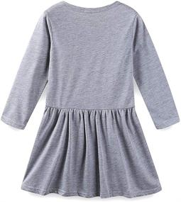 img 3 attached to 👗 Charming LittleSpring Toddler Dresses: Stylish Sleeve Patterns for Girls' Clothing