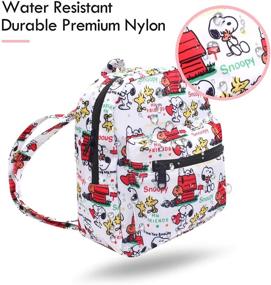 img 3 attached to Snoopy All Over Print Small Nylon Bag: The Perfect Multipurpose Daypack for Travel, Shopping, and More!