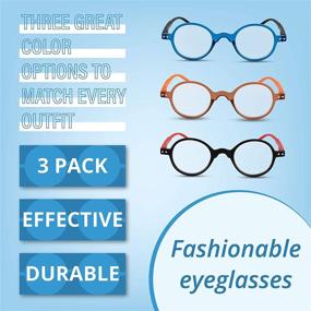 img 1 attached to Reading Glasses 3 Pack Fashion Readers Vision Care