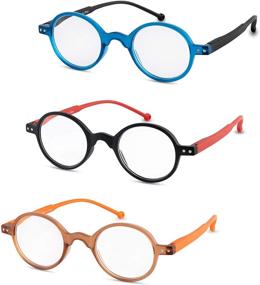 img 4 attached to Reading Glasses 3 Pack Fashion Readers Vision Care