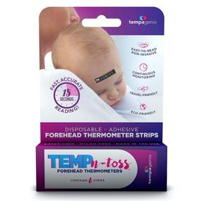 img 4 attached to Forehead Thermometer Strips Pack Temp N Toss