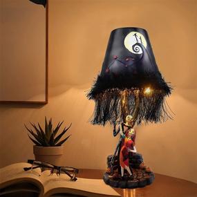 img 3 attached to 🌙 nezababy A Nightmare Before Christmas Table Lamp: Illuminate your Space with Moonlight Magic