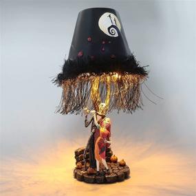 img 2 attached to 🌙 nezababy A Nightmare Before Christmas Table Lamp: Illuminate your Space with Moonlight Magic