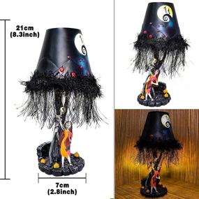 img 1 attached to 🌙 nezababy A Nightmare Before Christmas Table Lamp: Illuminate your Space with Moonlight Magic