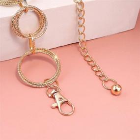 img 2 attached to 💍 Stylish Glamorstar Ring Chain Circle Women's Belt - 53 1IN Accessories for Fashionable Women