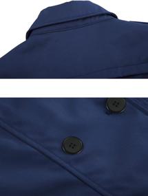 img 1 attached to Stylish & Chic: Wantdo Women's Double Breasted Trench Coat – Medium Size
