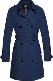 img 4 attached to Stylish & Chic: Wantdo Women's Double Breasted Trench Coat – Medium Size