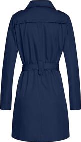 img 3 attached to Stylish & Chic: Wantdo Women's Double Breasted Trench Coat – Medium Size