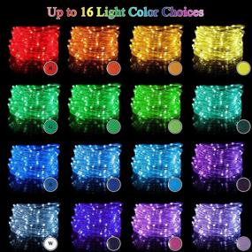 img 2 attached to 33ft LED Rope Lights Outdoor - Waterproof Neon Rope Lights with Remote Control - Vibrant Colors for Home Garden Wedding Christmas Party Decor