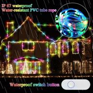 33ft led rope lights outdoor - waterproof neon rope lights with remote control - vibrant colors for home garden wedding christmas party decor логотип