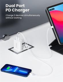 img 3 attached to 💡 UGREEN USB C PD Fast Charger - 36W 2-Port Wall Charger for iPhone 13/12, iPad, Pixel, Galaxy - Ultimate Power and Compatibility!