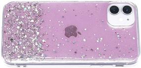 img 1 attached to UNIQUE FORTUNES Cute Pink Glitter IPhone 11 Case Phone Cases For Women (Pink)