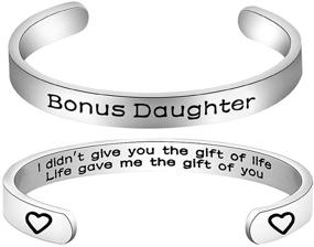 img 4 attached to 🌹 Stepdaughter Rose Flower Bracelet - Daughter in Law Jewelry for a Special Bond – A Gift from Life Itself – Stepdaughter Bracelet