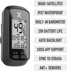 img 1 attached to 🚲 XOSS G+ GPS Cycling Computer: Wireless Bike Speedometer Odometer with Speed Cadence Sensor, Heart Rate Monitor & Bluetooth ANT+ Connectivity - IPX7 Waterproof Road Bike MTB Bicycle Tracker