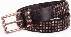 img 1 attached to 👜 Stylish Studded Brown Leather Women's Accessories for Casual Chic Look