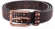 👜 stylish studded brown leather women's accessories for casual chic look logo