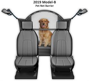 img 4 attached to 🐶 Pet Net Vehicle Safety Mesh Dog Barrier - 50&#34; W for SUV/Car/Truck/Van - Designed to Fit Behind Front Seats for Travelin K9