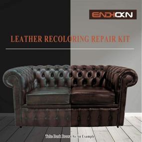 img 1 attached to 🛠️ Revive and Restore: Endhokn 200ml Black Leather Vinyl Recoloring Repair Kit - Fix Cracks, Fading & Wear on Car Seats, Sofas & Leather Products