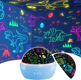 img 4 attached to Dinosaur Toys for Boys Age 3-8: Dino Projection & 2-in-1 Car - Perfect Birthday Gifts for 3-10 Year Olds