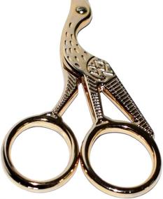 img 1 attached to 🪡 Vintage Gold Embroidery Scissors - 3.5 inch Stork Scissors for Sewing & Crafting Supplies