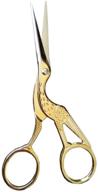 🪡 vintage gold embroidery scissors - 3.5 inch stork scissors for sewing & crafting supplies logo