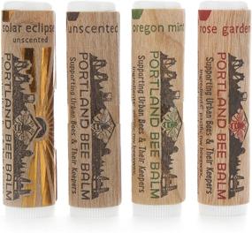 img 4 attached to 🐝 Portland Bee Balm Natural Beeswax Lip Balm Assortment - Handmade 4 Tube Pack