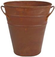 🪣 7-inch rustic oval bucket container by craft outlet logo